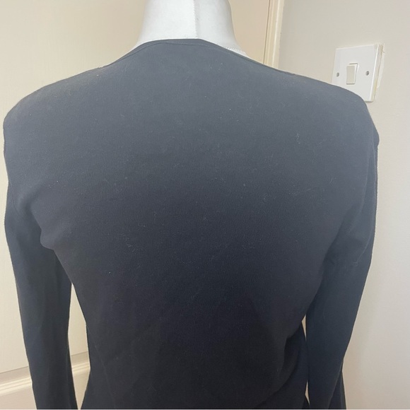 dorothy perkins Size 14 floral cardigan black long sleeves vintage y2k Red Trim - Picture 9 of 15